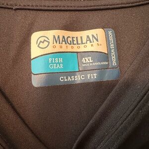Magellan Outdoors Black Moisture-Wicking Shirt